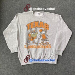 Vintage NCAA Texas Longhorns Looney Tunes Sweatshirt, University of Texas Shirt
